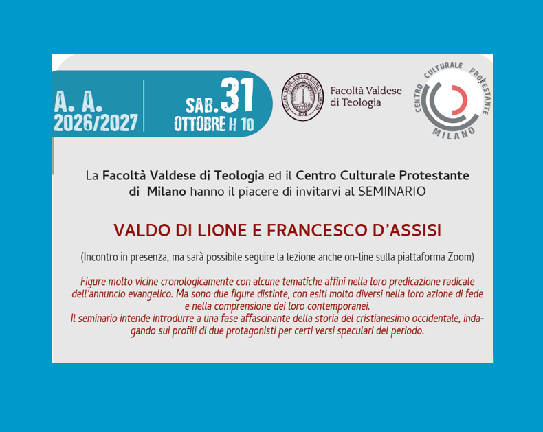 VALDO DI LIONE E FRANCESCO D’ASSISI